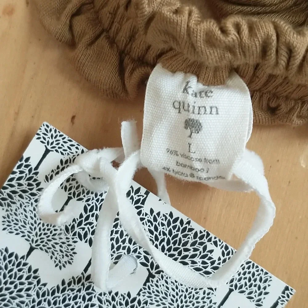 NWT Kate Quinn Tan Tie Headband L - Picture 2 of 2